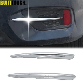 

For Honda Civic 2016 2017 2018 2019 2020 Chrome Rear Fog Light Lamp Eyebrow Bumper Lid Eyelid Trim Cover Car Styling Kit Molding