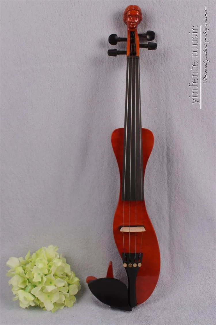 16810 New 4 string 4/4 Electric violin Solid wood hand add fret