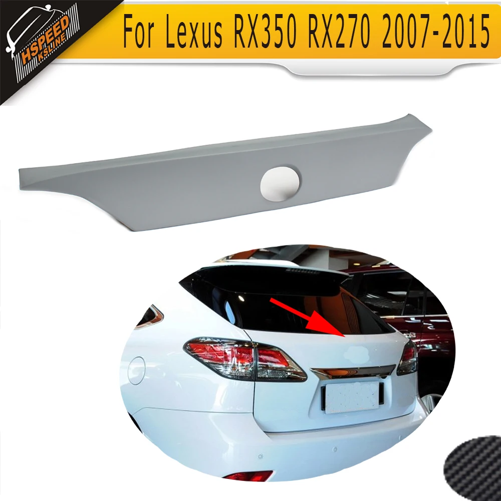 

PU Car Rear Spoiler Wing for Lexus RX350 RX270 2007-2015 Rear Trunk Spoiler Wing Boot Lip Grey Primer Paint