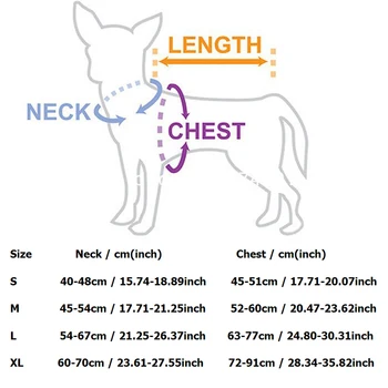 Puppies Gear Adjustable Heavy Duty Dog Harness Size Chart