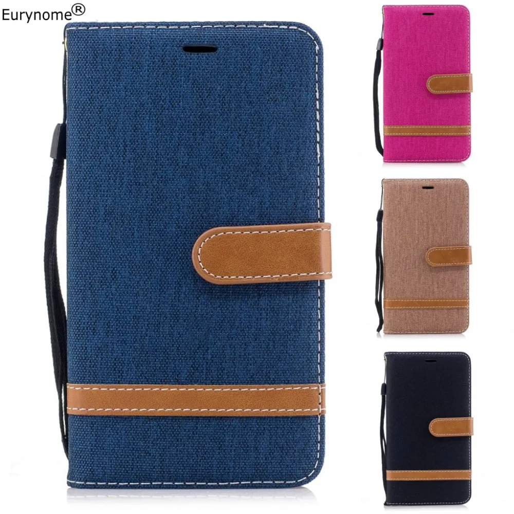 

Wallet Case For Sony Xperia XA1 Plus Luxury Denim PU Leather Card Magnetic Stand Case Cover for Sony Xperia XA1 Plus Case Pen