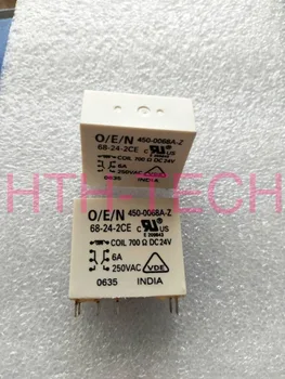 

68-24-2CE DC24V 450-0068A-Z Power Relay 6A 250VAC 700 ohm Golden contact spot