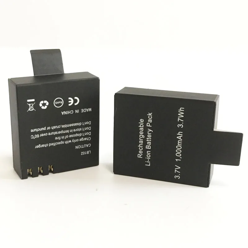 Tanie Bateria podwójna ładowarka + 2 szt. 1000mAh oryginalna GitUP Backup akumulator litowo jonowy do GitUP Git2 Git2P kamera sportowa