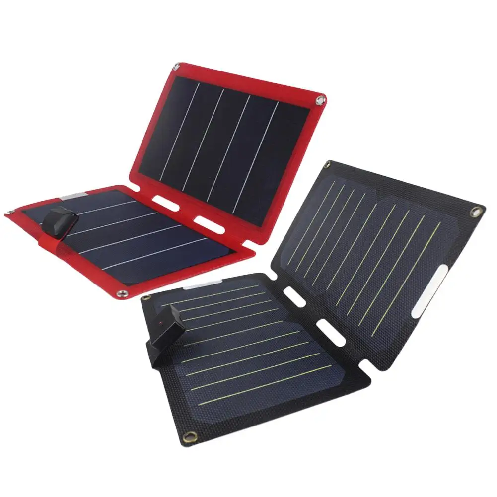 

Solar Battery 11WUSB Solar Charger External Battery Portable Charger Waterproof Mobile Power Supply for Smartphone Tablet PC
