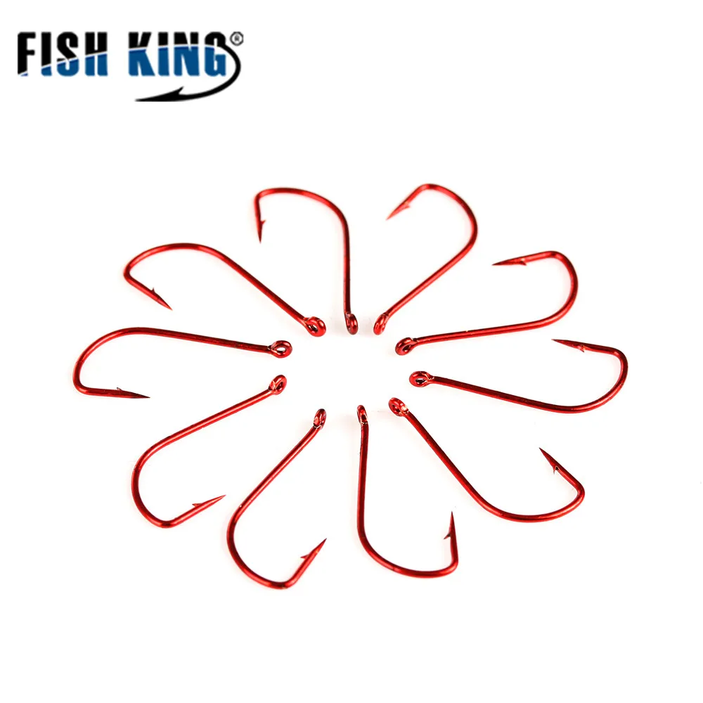 FISH KING 10pcs Fishing Hook SODE Barbed Fishhook Bent Baitholder Fly Fishing Tackle AD Sharp Ringed Carp Hook GAC FISH KING 10pcs Fishing Hook SODE Barbed Fishhook Bent Baitholder Fly Fishing Tackle AD Sharp Ringed Carp Hook GAC
