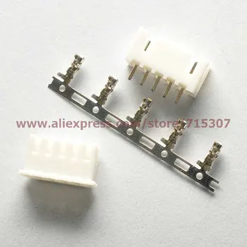 

PHISCALE 50sets connector kits 5Pins 2.54mm including plug+ vertical pin socket+ terminal XH2.54