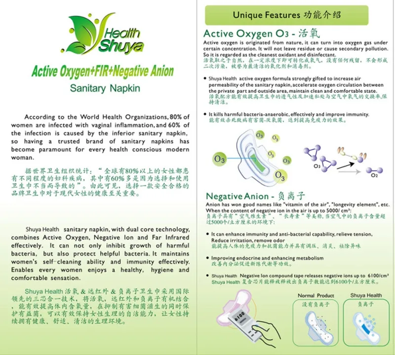 3 упаковки анионовые гигиенические прокладки менструальные прокладки женский гигиенический продукт хлопок гигиенические салфетки здоровье shuya любовь анион прокладки менструальные
