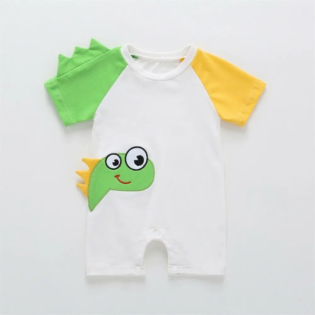 

Newborn Boy Baby Girl Dinosaur/Bear Cartoon Romper Jumpsuit Sunsuit Cute Baby Boy Girl Clothes Cotton