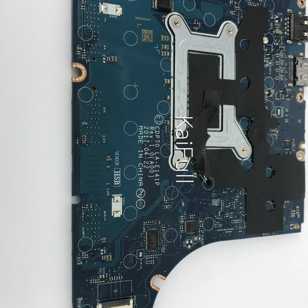 CDP70 LA-E141P материнская плата для DELL Latitude E5480 Материнская плата ноутбука SR32N I7-7820HQ протестирована
