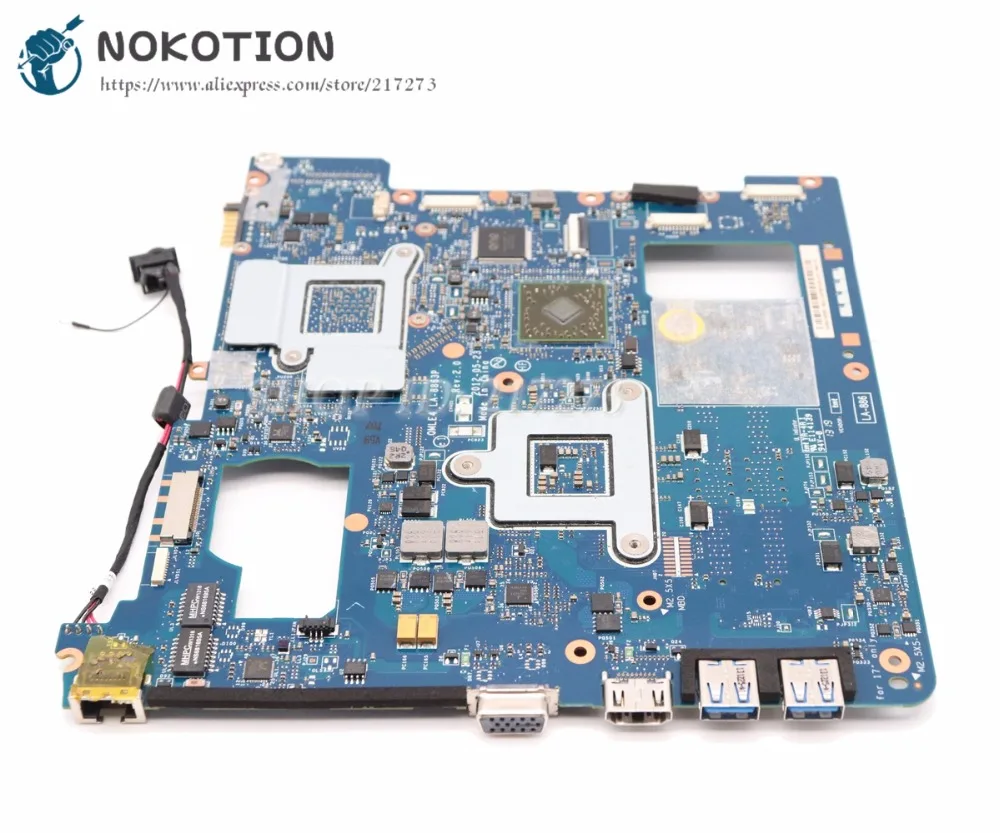 NOKOTION для Samsung NP355 NP355C4C NP355V5C Материнская плата ноутбука QMLE4 LA 8863P DDR3 HD7600M видеочип|qmle4