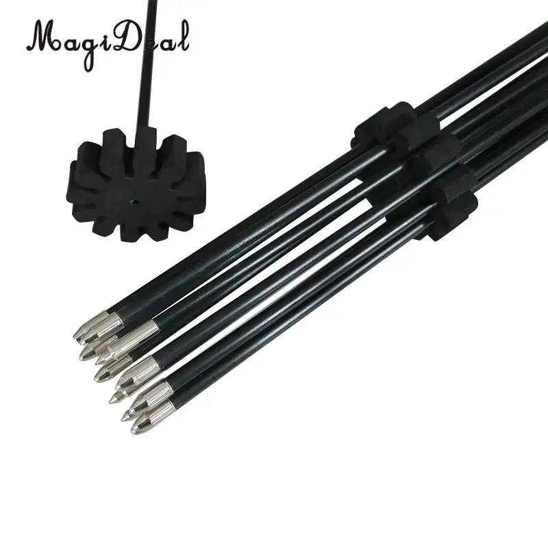 MagiDeal Durable Outdoor Hunting Plastic Arrow Rack Holder Display Support for 12pcs Arrows Protection Fletching Bow Accessory