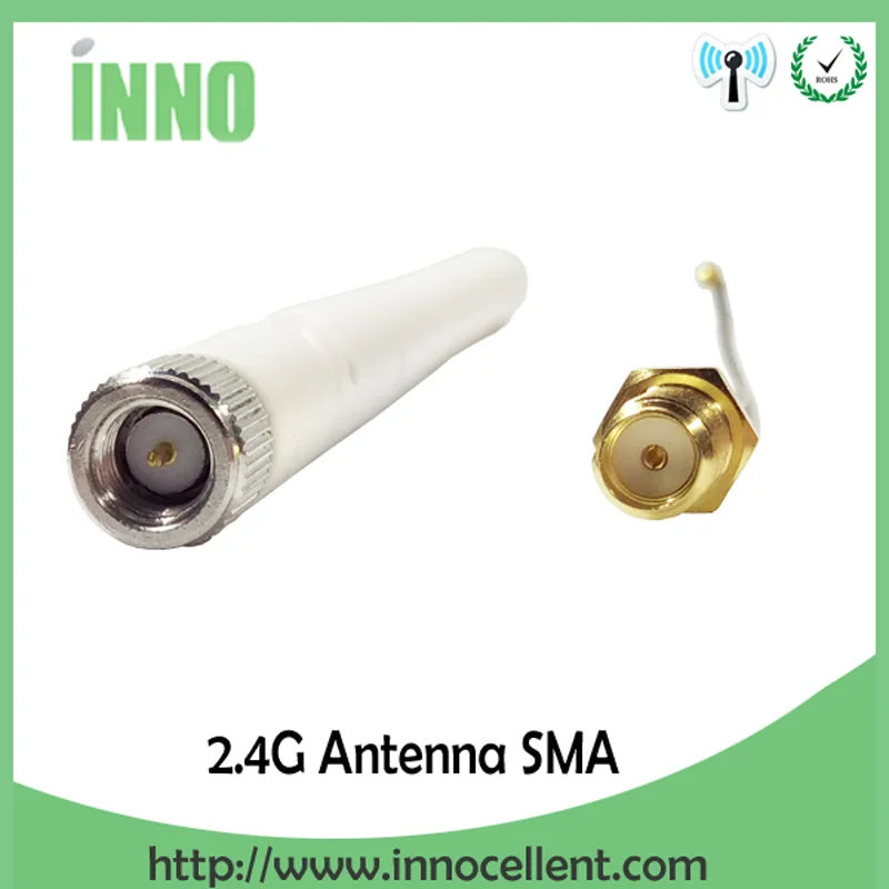 

50pcs/lot 2.4GHz 3dBi Omni WIFI Antenna with SMA male connector + IPX to RP-SMA Jack Male Pin Extension Cord Pigtail Cable
