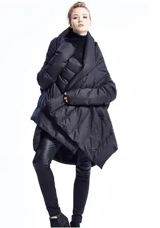 Goede Winter Down Jas 2018 Nieuwe Vrouwen Losse Verdikking Witte Eendendons Parka Vrouwelijke Mode Lange Sectie Hoge Kwaliteit Plus Size jas