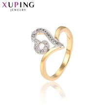 Xuping Luxury Rings Charm Shining Ring Jewelry High Quality Heart Wedding Promotion Christmas Gift for Women