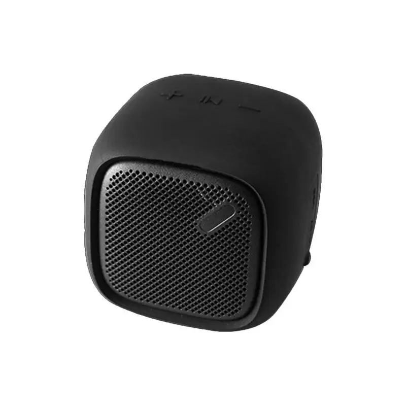 Black Силиконовый беспроводной Bluetooth 4,2 динамик с шнурком водонепроницаемый Drop устойчивый пылезащитный музыкальный динамик поддержка fm-радио TF карта - Цвет: Black