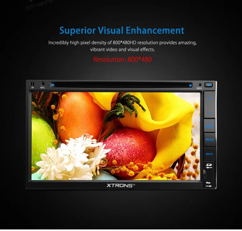 Excellent XTRONS 6.95" HD Digital TFT Touch Screen car radio GPS Navigator 2 Din Car DVD Player Steering Wheel Control /Front DVR Camera 7 Excellent XTRONS 6.95" HD Digital TFT Touch Screen car radio GPS Navigator 2 Din Car DVD Player Steering Wheel Control /Front DVR Camera 7