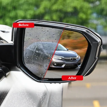 

2pcs Car Waterproof Anti Fog Film Rearview Mirror Film Sticker Window Clear Sticker For Honda Accord City Civic CRV HRV Jazz Fit