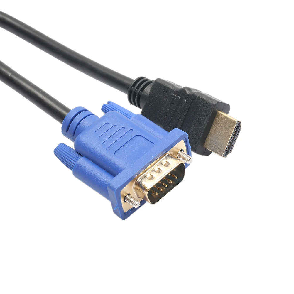 1080 P HDMI VGA M/M провод 7IY 6Ft 1 8 M ЗОЛОТОЙ штекер HD 15 Мужской кабель|Кабели HDMI| |