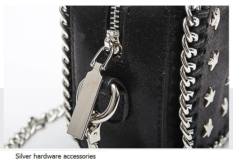 NIGEDU brand Small chain flap Crossbody Bag Female messenger bag Stella Star rivets Shoulder bag 2018 high quality Clutch purse Handbags (10)