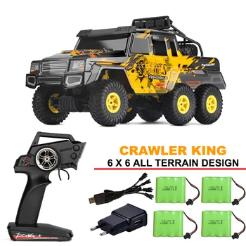 

Lamsam 18629 2.4GHz 1/18 CRAWLER KING 6x6 All Terrain Remote Control Off-road Rar carbon brush motor powerful RC Cars toys
