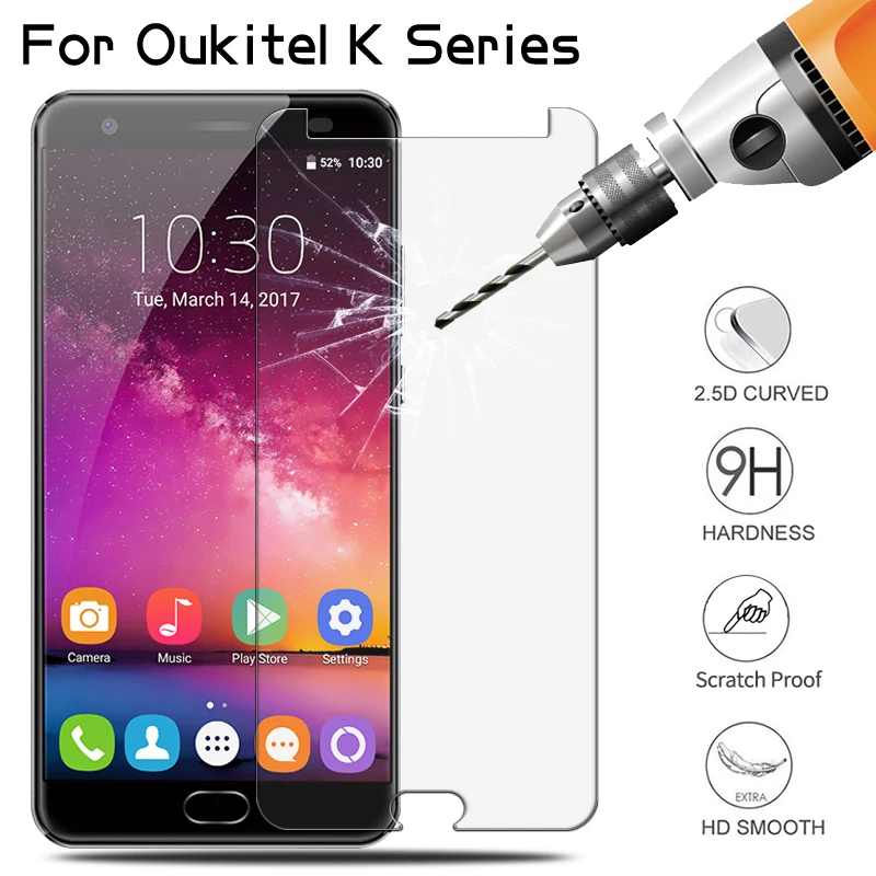 

9H 2.5D Protective Tempered glass For Oukitel K10 K10000 Pro K6000 Plus K8000 K6 K5 K3 Screen Protector Protection Glass Film