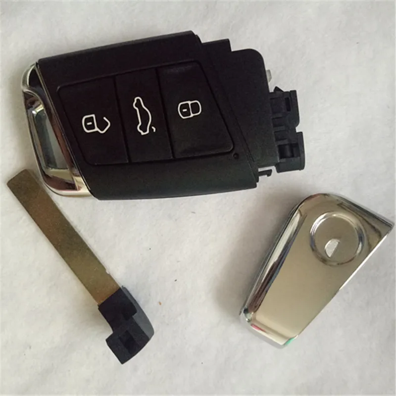 Чехол DAKATU с 3 кнопками для автомобильного ключа для Volkswagen VW Passat B8 Magotan сменный смарт-чехол