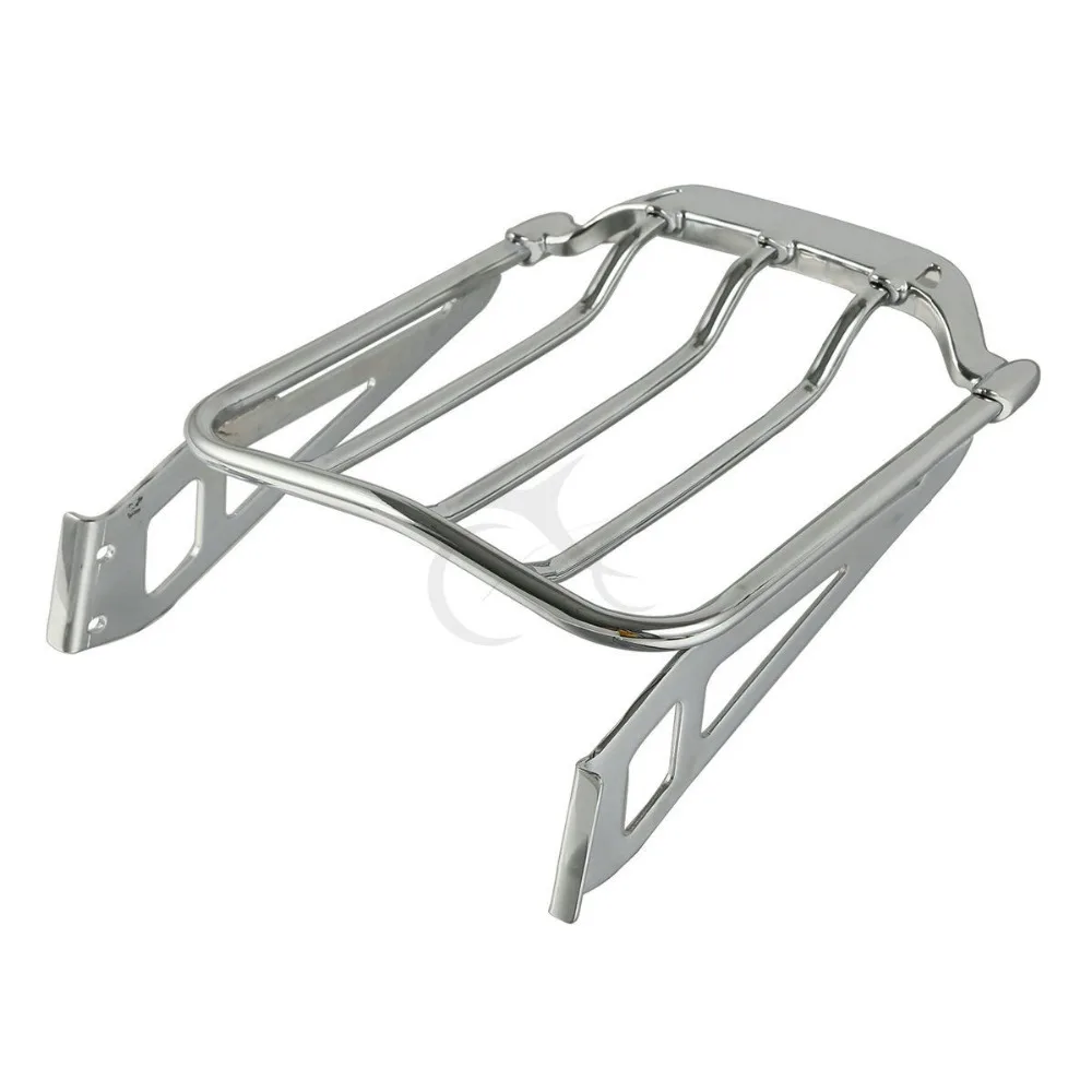 

Chrome Air Wing Two-Up Luggage Rack For Harley Softail 2006-2017 Fat Boy FLSTF