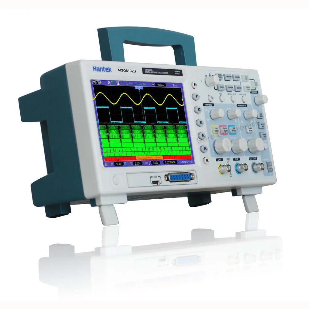 FREE SHIPPING Hantek MSO5062D 60MHz 2 CH 1GSa/s Oscilloscope 16CH Logic