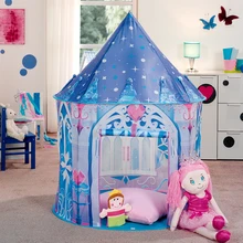 Детская игровая палатка, детский игровой домик, ледяная принцесса вигвама в форме замка, крытая и уличная Игровая палатка