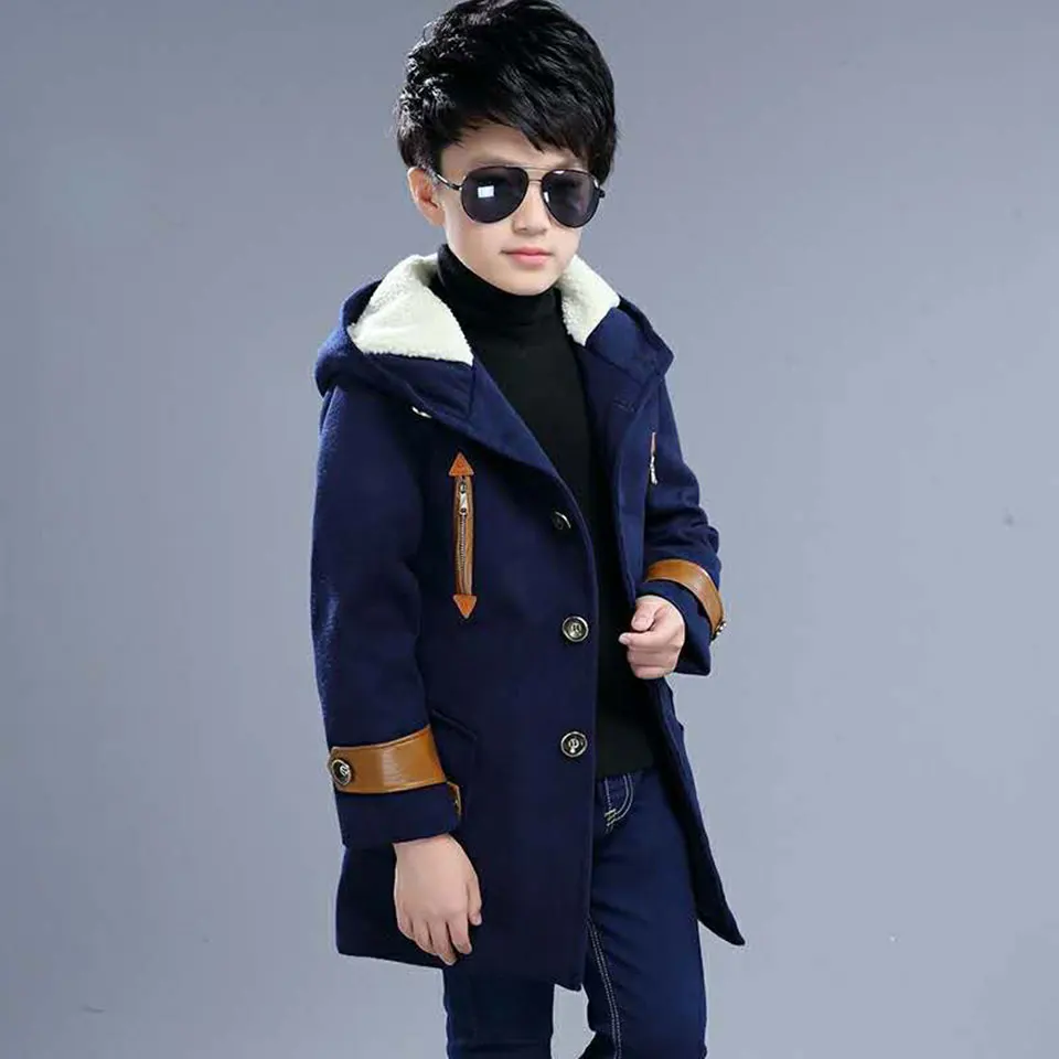 

New Baby Boys Jackets Kids Winter Keeping Warm Cotton Hoodies Coat Children Casual Outerwear Clothing For Mid Big Kids Jacket