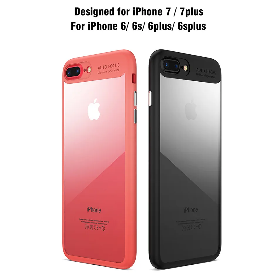 KISSCASE Phone Cases For iPhone 6 6s Plus 7 7 Plus Ultra Thin Soft TPU + Hard PC Back Cover Case For iPhone 7 7 Plus 6 6s Coque (13)