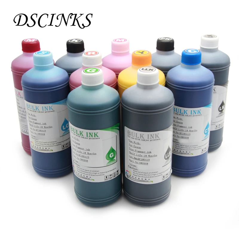 11 Colors 1000ML Waterproof Pigment Ink for Epson 7900 9900 7910 9910