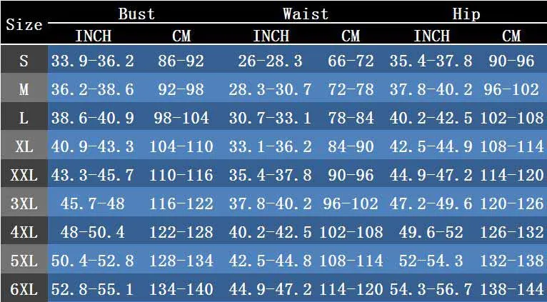 Feelingirl Waist Trainer Size Chart