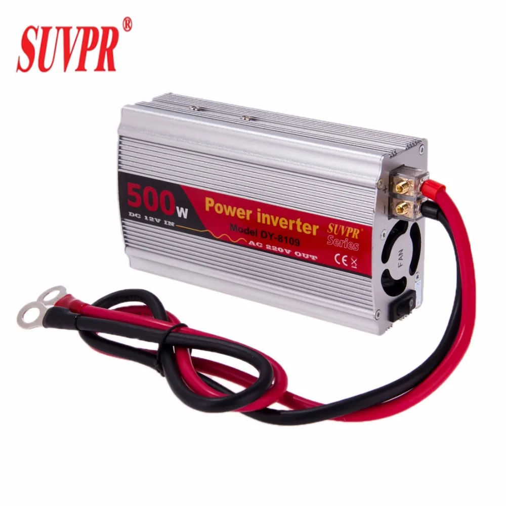 SUVPR DY 8109 500W DC 12V to AC 220V Car Power Inverter with 500mA USB Port & Universal Power