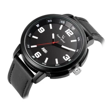 Homens Sports Watch Cowboy V6 Relógios Para Homens De Quartzo-Relógio Analógico Relogio masculino calendário relógio de Pulso de Couro Militar do exército