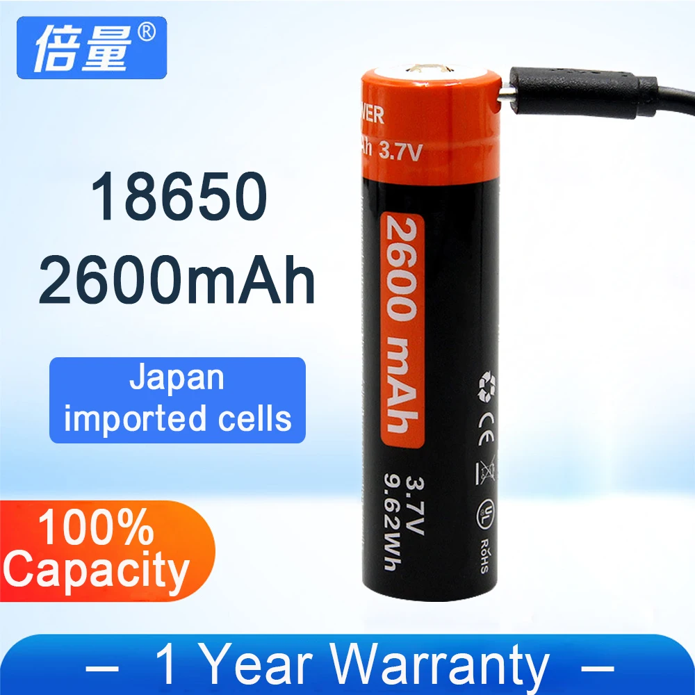 Doulepow 18650 2600 мАч USB аккумуляторная батарея для фонарика громкоговоритель радио