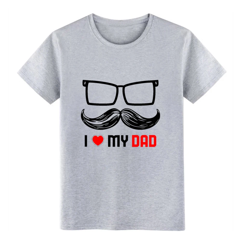 Мужская футболка с надписью I Love My Dad индивидуальная S XXXL одежда удобная Весенняя