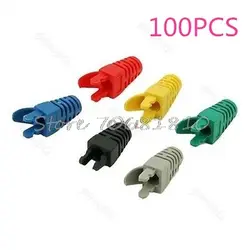 100 шт./лот RJ45 сетевой кабель наконечники кабеля Кепки Cat5 Cat6 Новый Прямая доставка