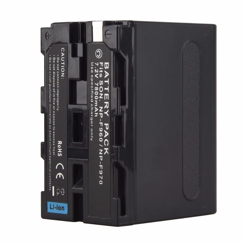 7800mah High Capacity 7 2V NP F960 NP F970 digital camera batteries For Sony F960 F970