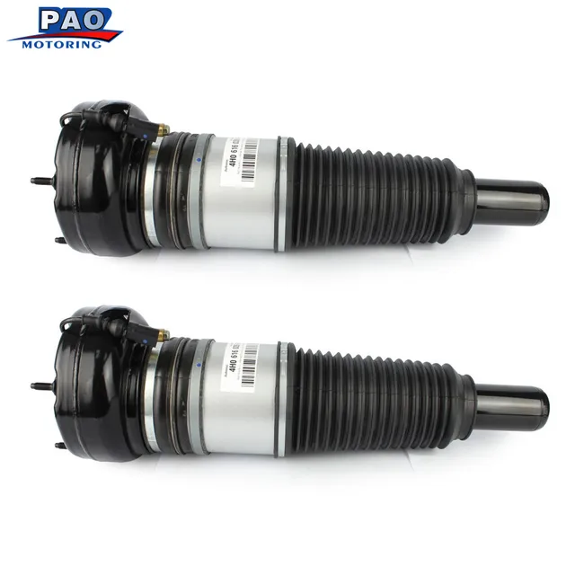 2PC Front Left and Right Air Suspension Air Spring Strut For Audi A8 D4
