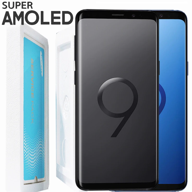

ORIGINAL 2960*1440 Display with Burn Shadow LCD with frame for SAMSUNG Galaxy S9 S9+ Plus G960 G965 Touch Screen Digitizer