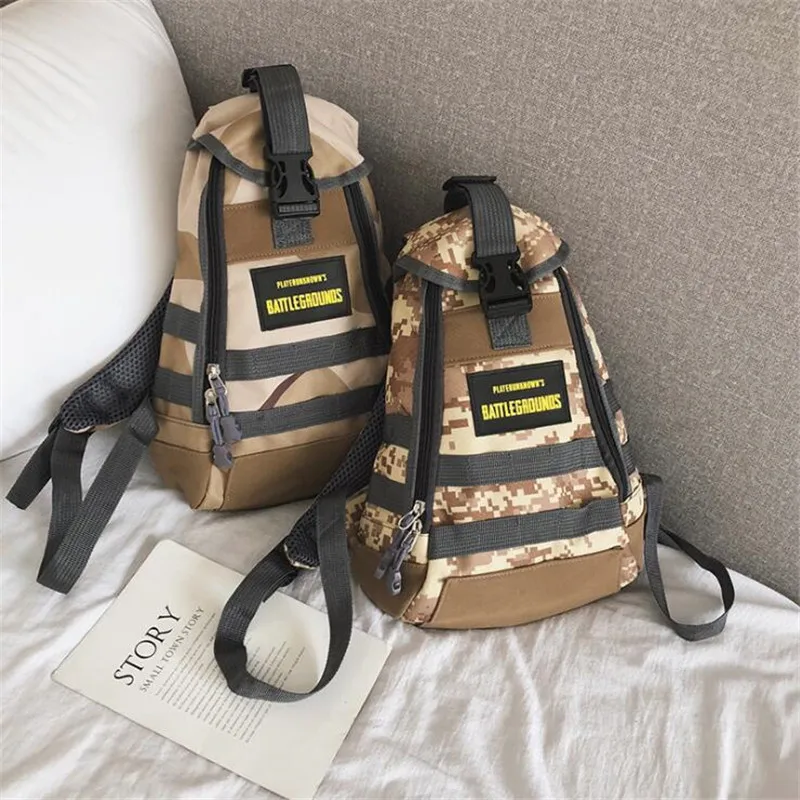  Game PUBG Level 1 Packages Multifunction Camouflage Cosplay Costumes Porps Students School Bag Back