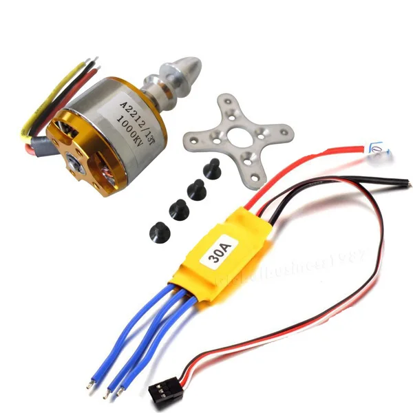 

XXD A2212 1000KV Brushless Motor + 30A ESC for Multicopter 450 X525 Quadcopter