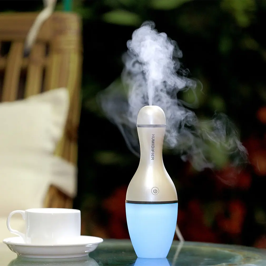 

Bowling night light Air Humidifier Aromatherapy Machine Oil Diffuser Color Changing Night Light Lamp Humidifier for Home