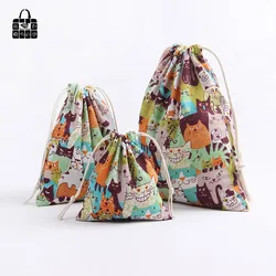 1 pcs Cute cats animal 100% Cotton Bunch Pocket Travel Accessories Clothing Toys Storage Bag Organizers Bag Multi-Function Bag 1 pcs Cute cats animal 100% Cotton Bunch Pocket Travel Accessories Clothing Toys Storage Bag Organizers Bag Multi-Function Bag