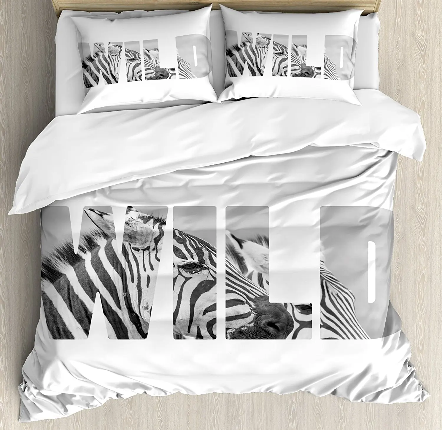 Buy Zebra Print Duvet Cover Set Word Wild over Zebras