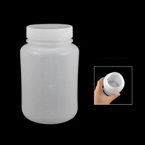 Lovely Laboratory Chemical Storage Case White Plastic Widemouth Bottle