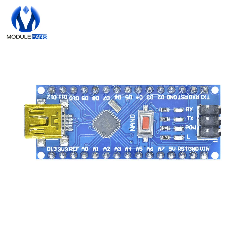 Плата драйвера микроконтроллера CH340 G CH340G NANO V3.0 3 0 Mini USB Atmega328 ATmega328P модуль 5 в 16 м