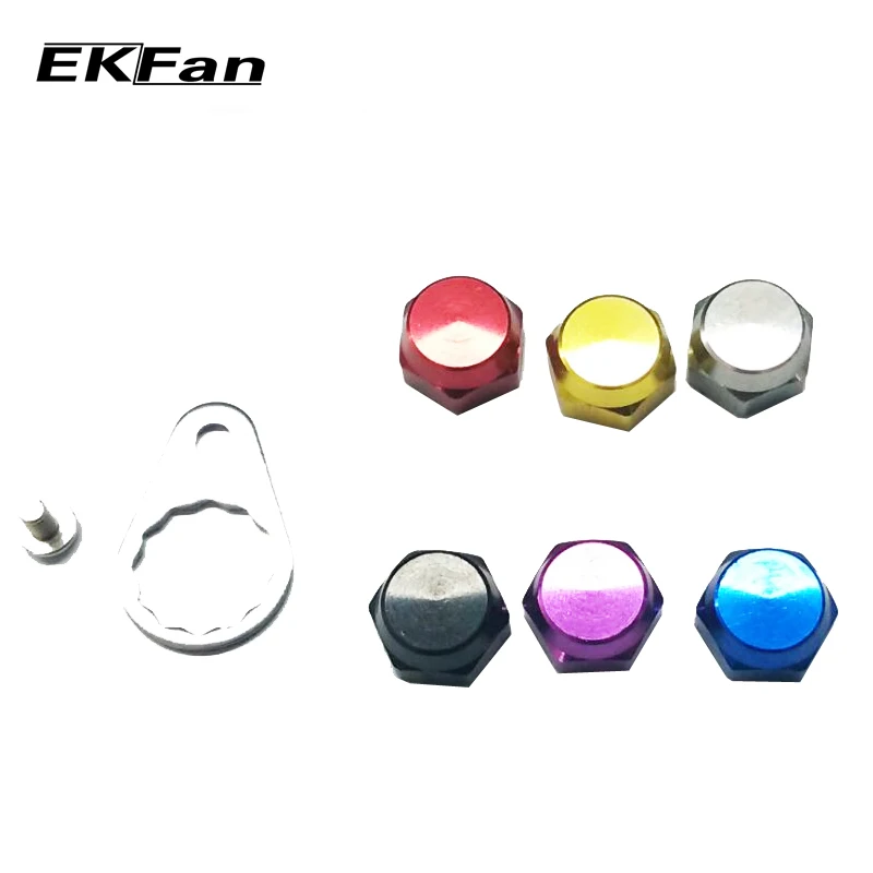 EKFan Left Hand Right Hand Crank Nut Screw With Plate For Fishing Reel