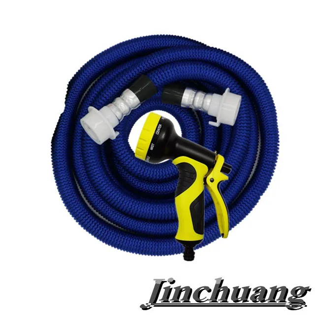  [2019 Upgraded]25 ft-100ft Non-Kink Expandable Garden Hose, 10-Pattern Spray Nozzle Included